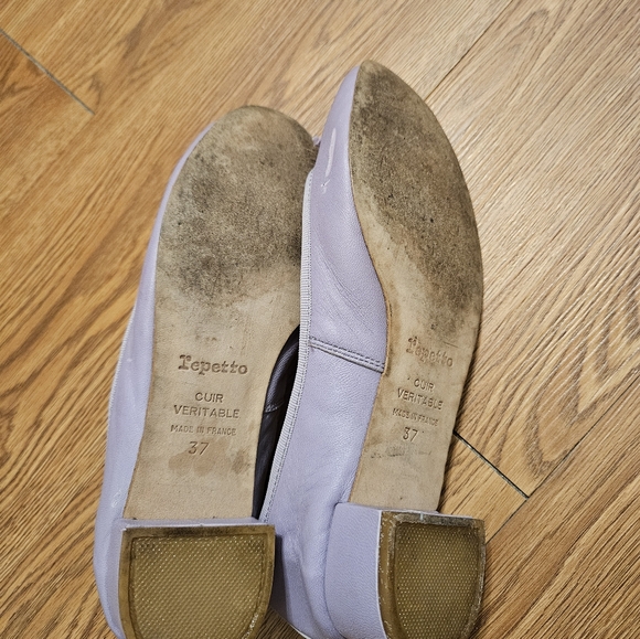 Repetto Women's Lavender Ballet Flats 37 - Picture 4 of 5